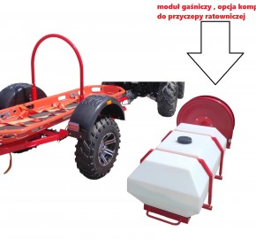 przyczepa ratownicza z noszami + wymienny zestaw gaśniczy 